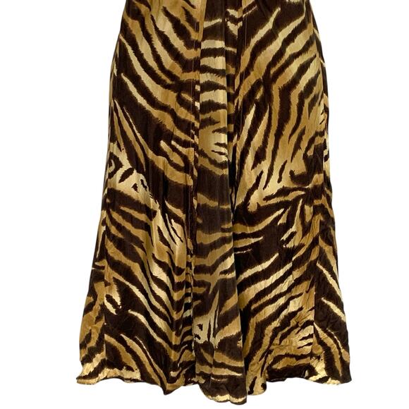 AX Armani Exchange 6 Womens Silk Animal Tiger Print Slip Mini Dress Flowy - Picture 5 of 8